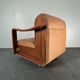 Midcentury brutalist embassy lounge or easy low club chair, 1960s