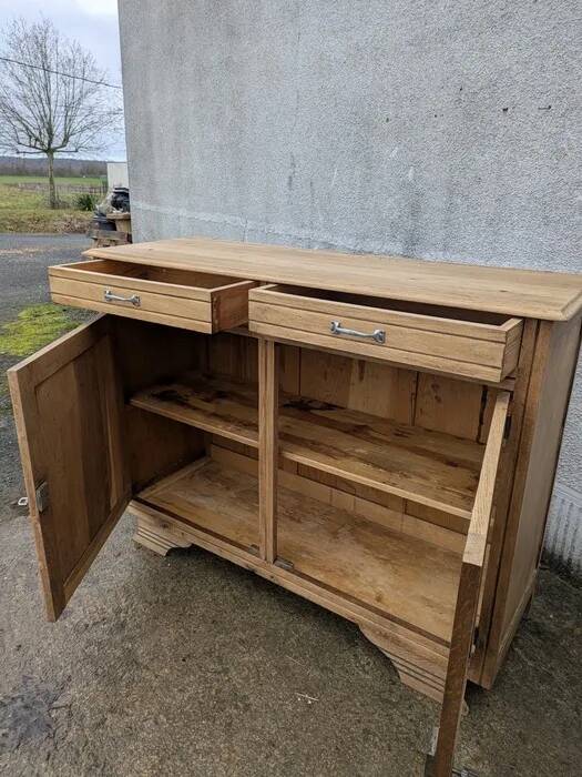 Natural wood sideboard