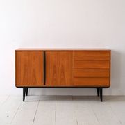 Scandinavian sideboard with black details