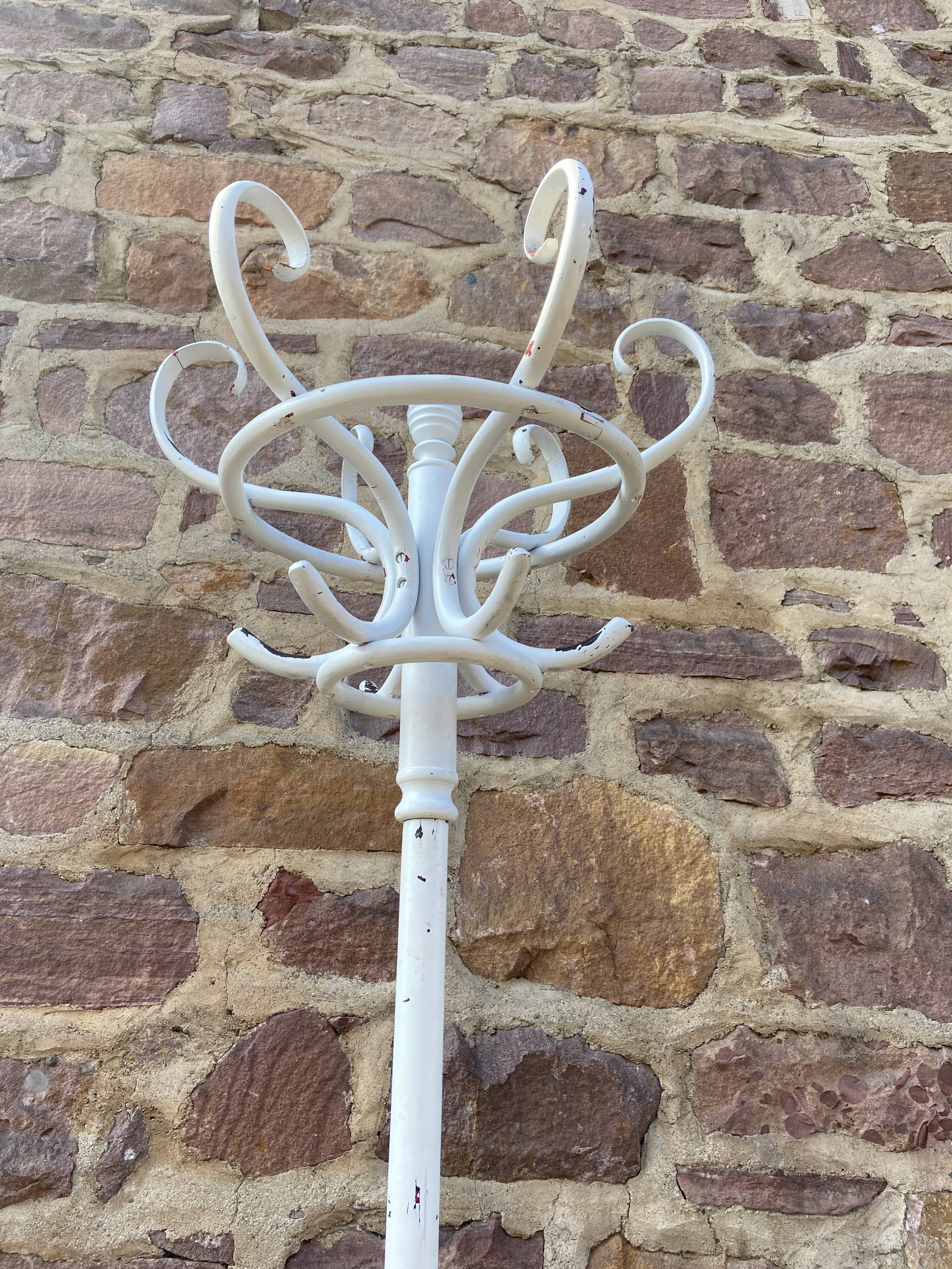 Antique parrot coat rack