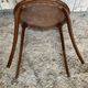 Antique Oval Cocktail Table Guéridon LOUIS XV Wooden Curved Legs Vintage