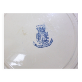 4 assiettes plates Gien service Chardons