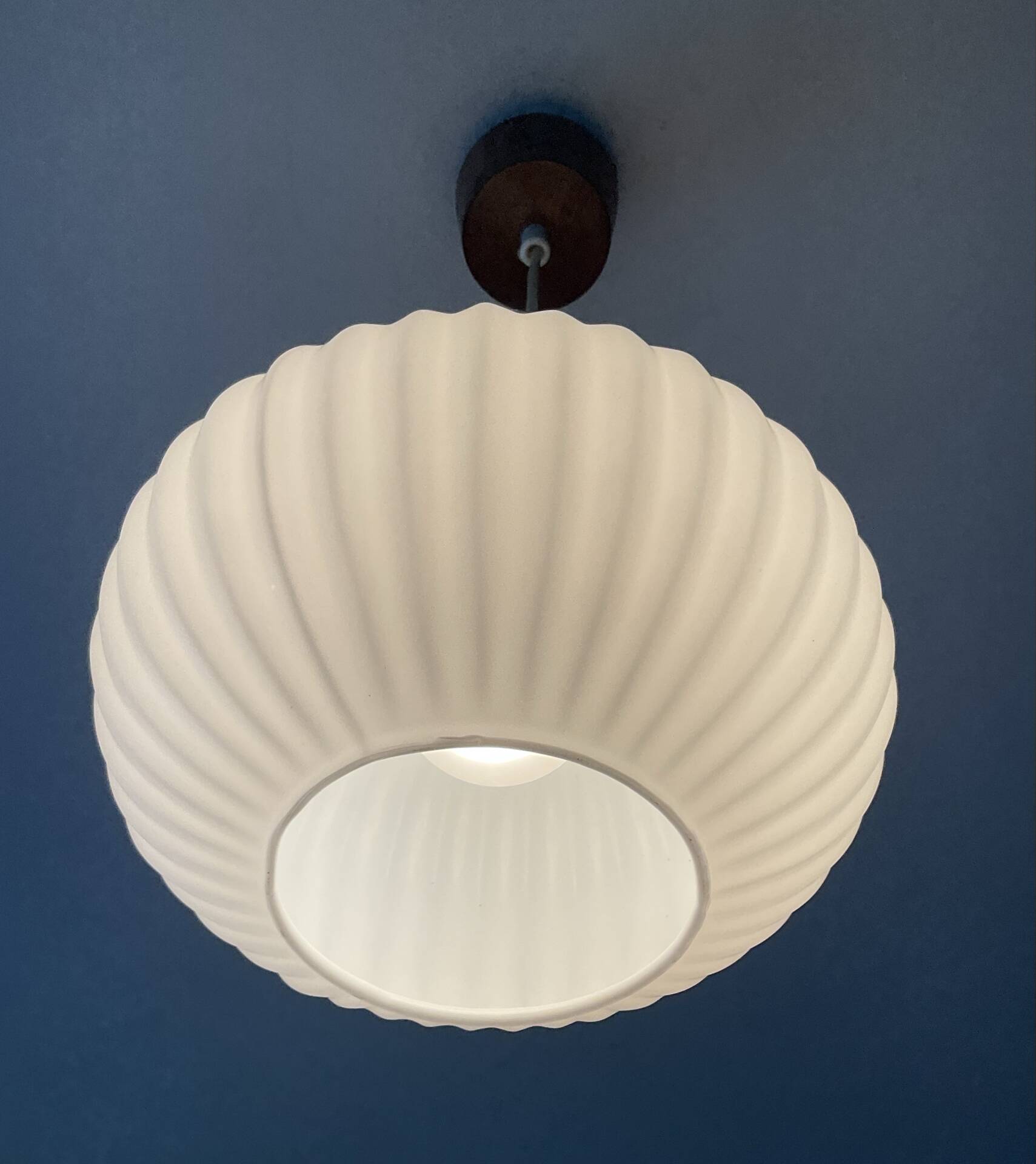 Scandinavian suspension light by Louis Kalff from the 60s-70s.