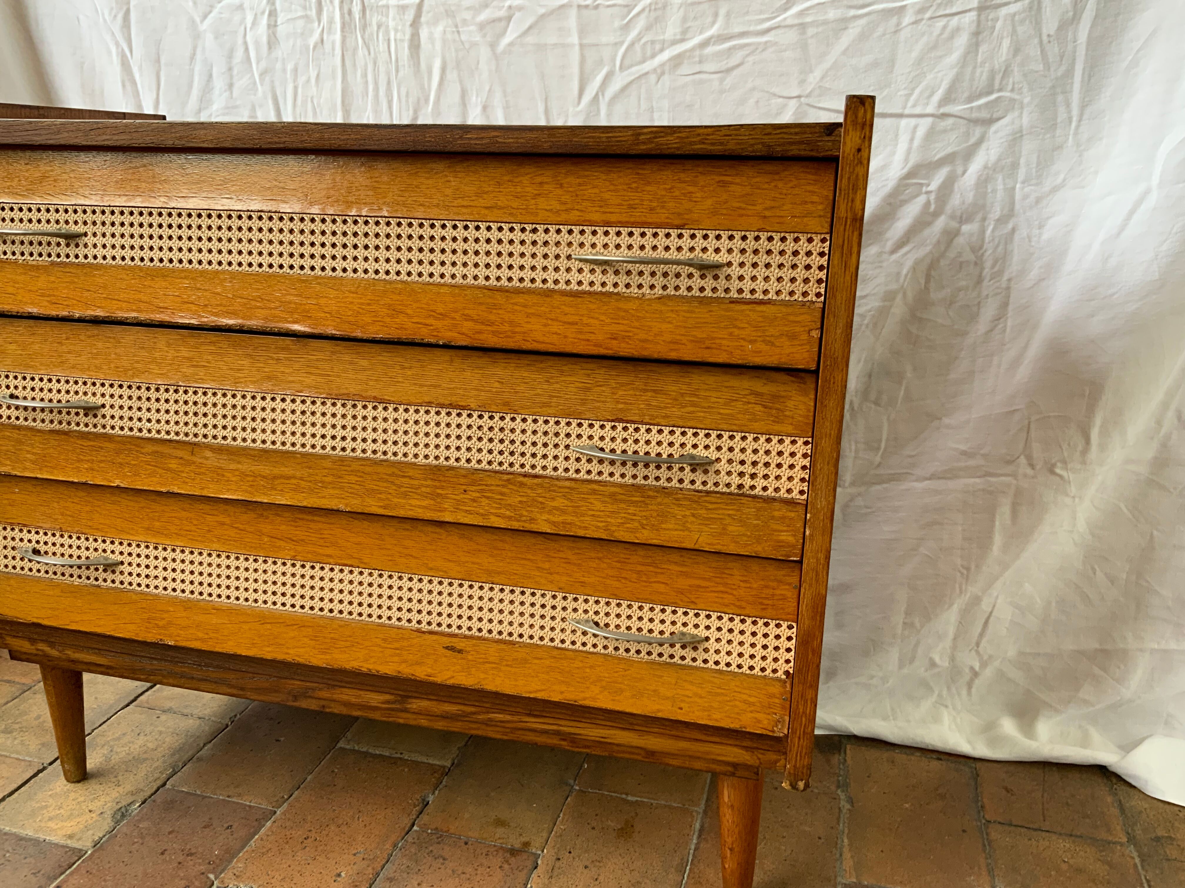 Vintage wood and canning chest of drawers