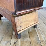 table de chevet en loupe d'orme art déco années 30