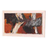 Original Swedish oil on canvas – “Fjällsida” by Sixten Fager – vintage & framed – 45 × 75.5 cm