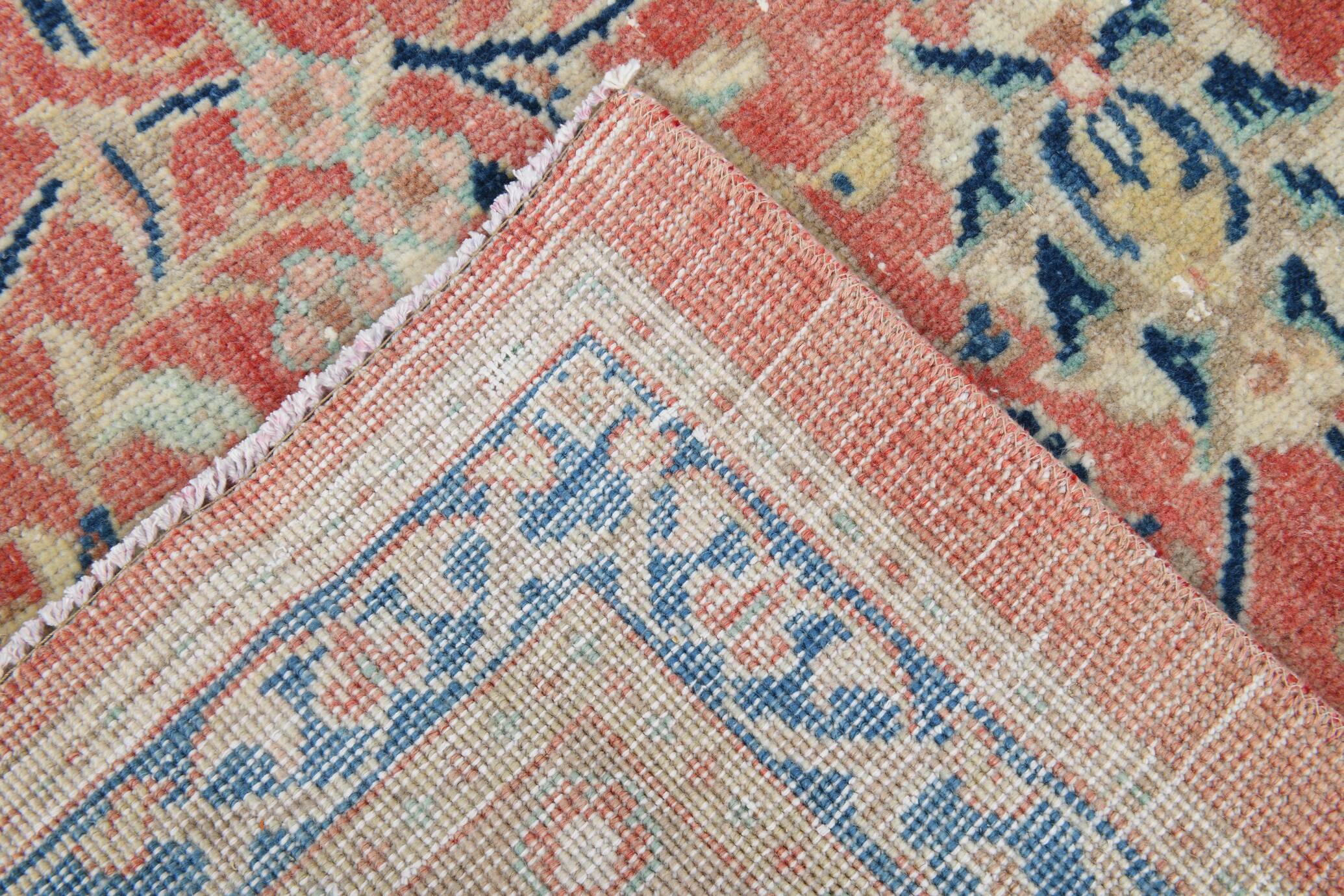 Classic Red & Blue Oversize Vintage Rug, 310x404Cm