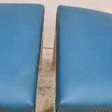 Pair of antique Louis XVI style chairs with patina