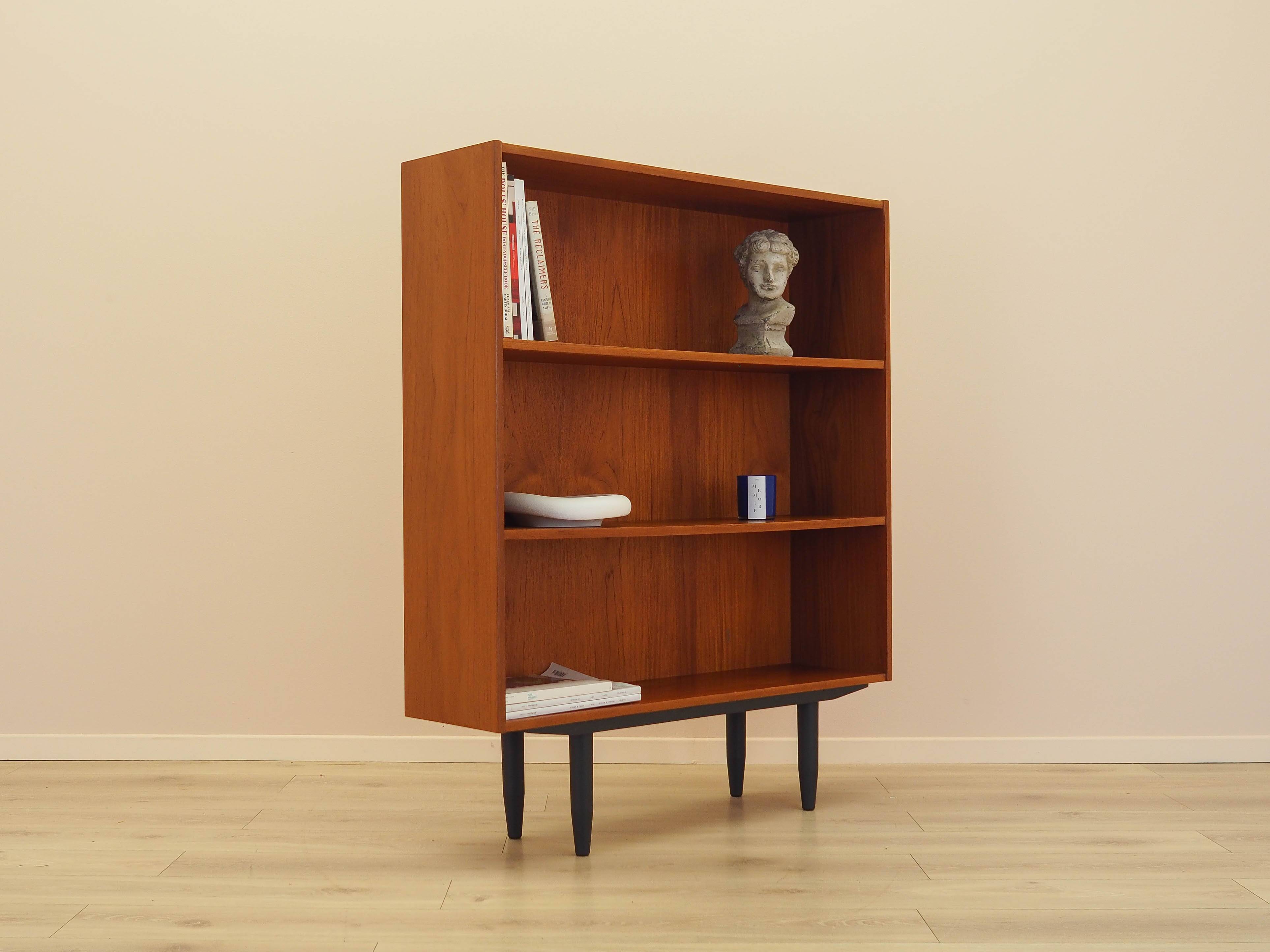 Teak bookcase, Danish design, 1970s, manufactured by Clausen & Søn