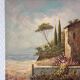 Oil painting on canvas landscape signed Rossini
