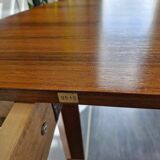 Table ronde extensible scandinave en teck, années 1970