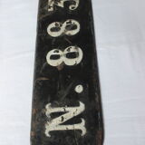 Old boat license plate