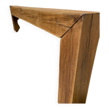 Solid oak beam console