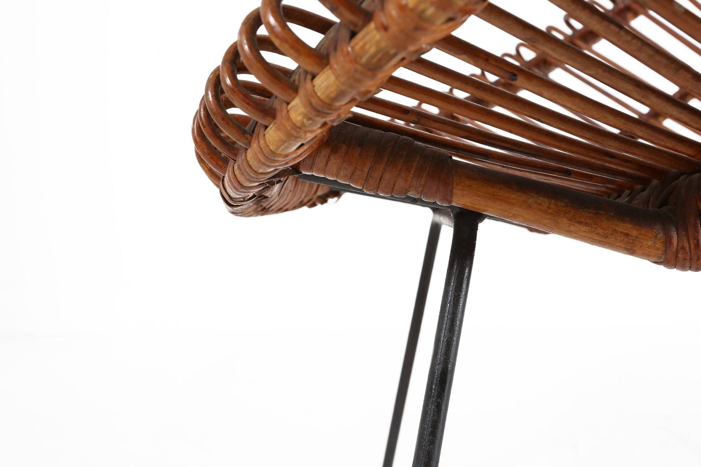 Set of Rattan Lounge Armchairs by Janine Abraham & Dirk Jan Rol, 1960s