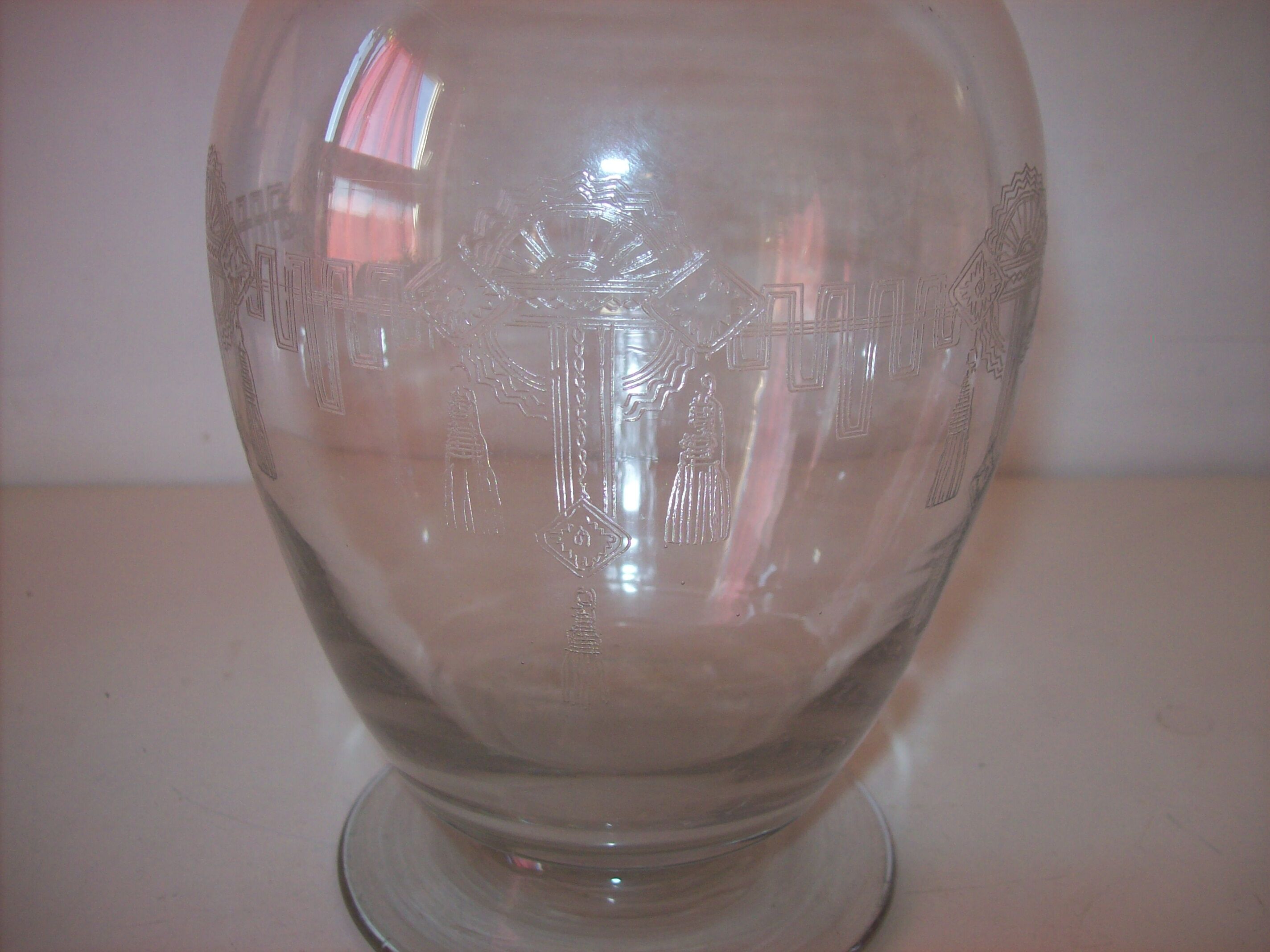 Carafe in blown glass