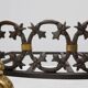 Pair of French Brass Firedogs and Wrought Iron Fireplace Grate, 20th Centur