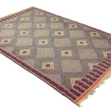 Anatolian handmade kilim rug 295 cm x 192 cm