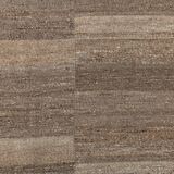 8x10 Brown & Beige Striped Large Kilim Rug, 225x309Cm