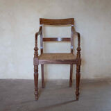 Indonesian mahogany chair and cannage