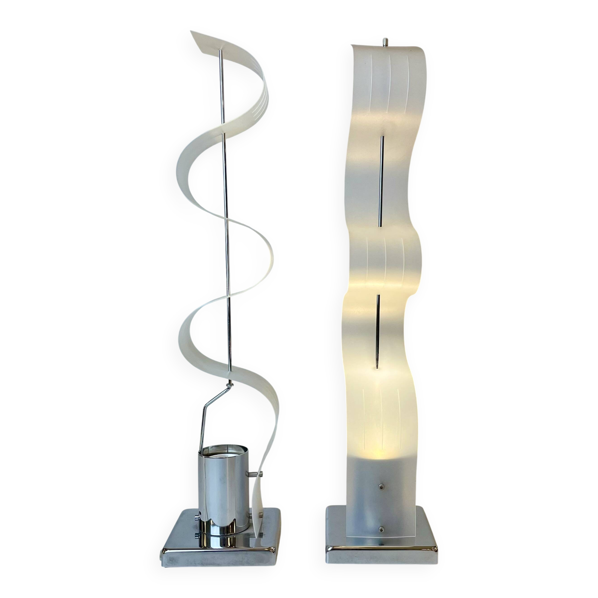 Pair of Late Modernist Table Lamps, 1990s~2000s