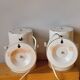 Pair of lacquered metal spotlights from the 1970s.