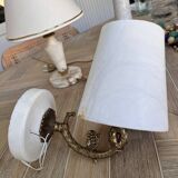 Pair of marble wall lights