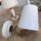 Pair of marble wall lights
