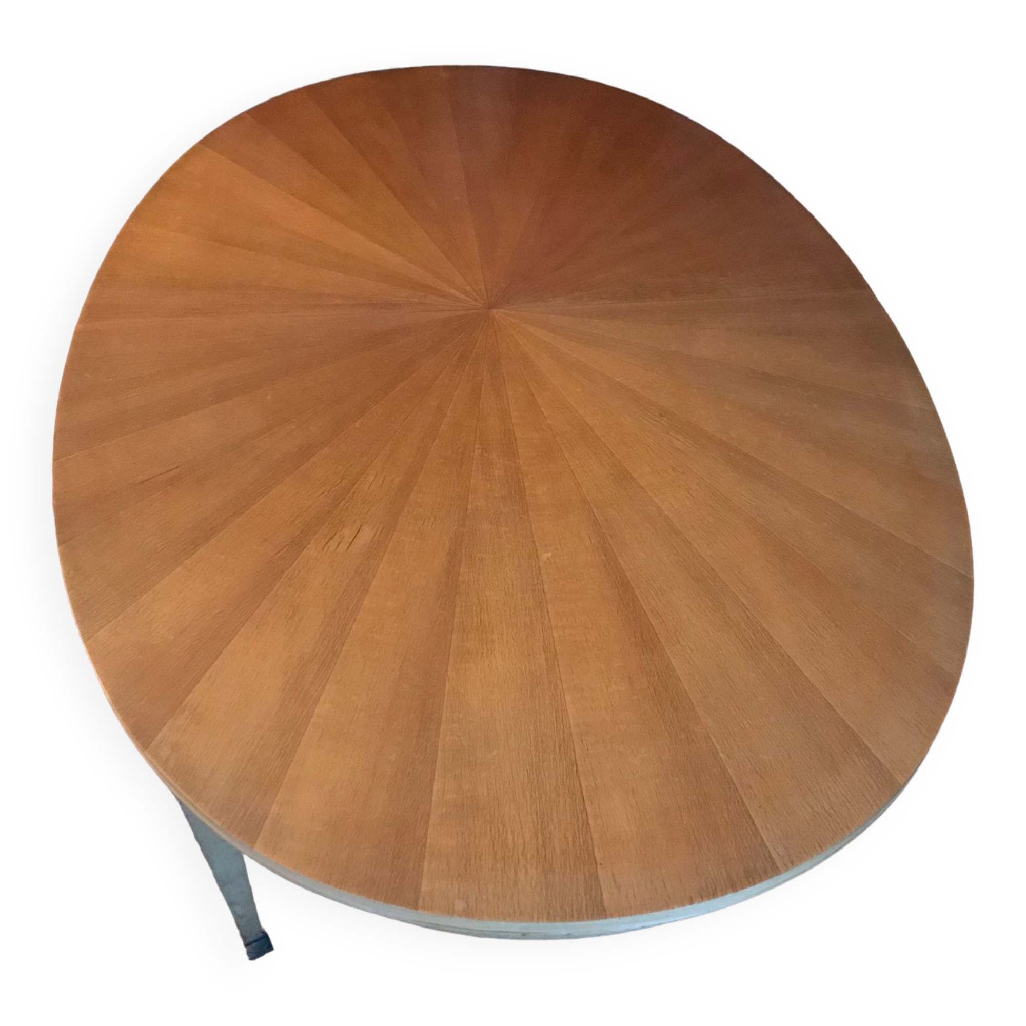Oval wooden table
