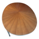 Table en bois ovale