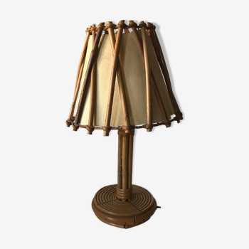 Vintage rattan lamp 1960