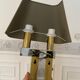 Pair of chrome and brass sconces, Italy, 1970s