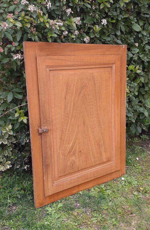 Cupboard door frame 121x97cm old wood paneled molded