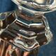 19th century moulded crystal candlestick