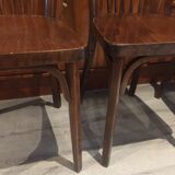 Suite of 3 Baumann chairs stamped model