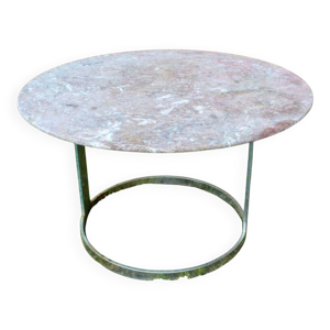 Table ronde en marbre