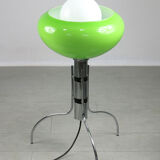 Lampadaire en verre vert vert italien du milieu du siècle