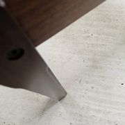 Teak coffee table with smoked glass 1970"