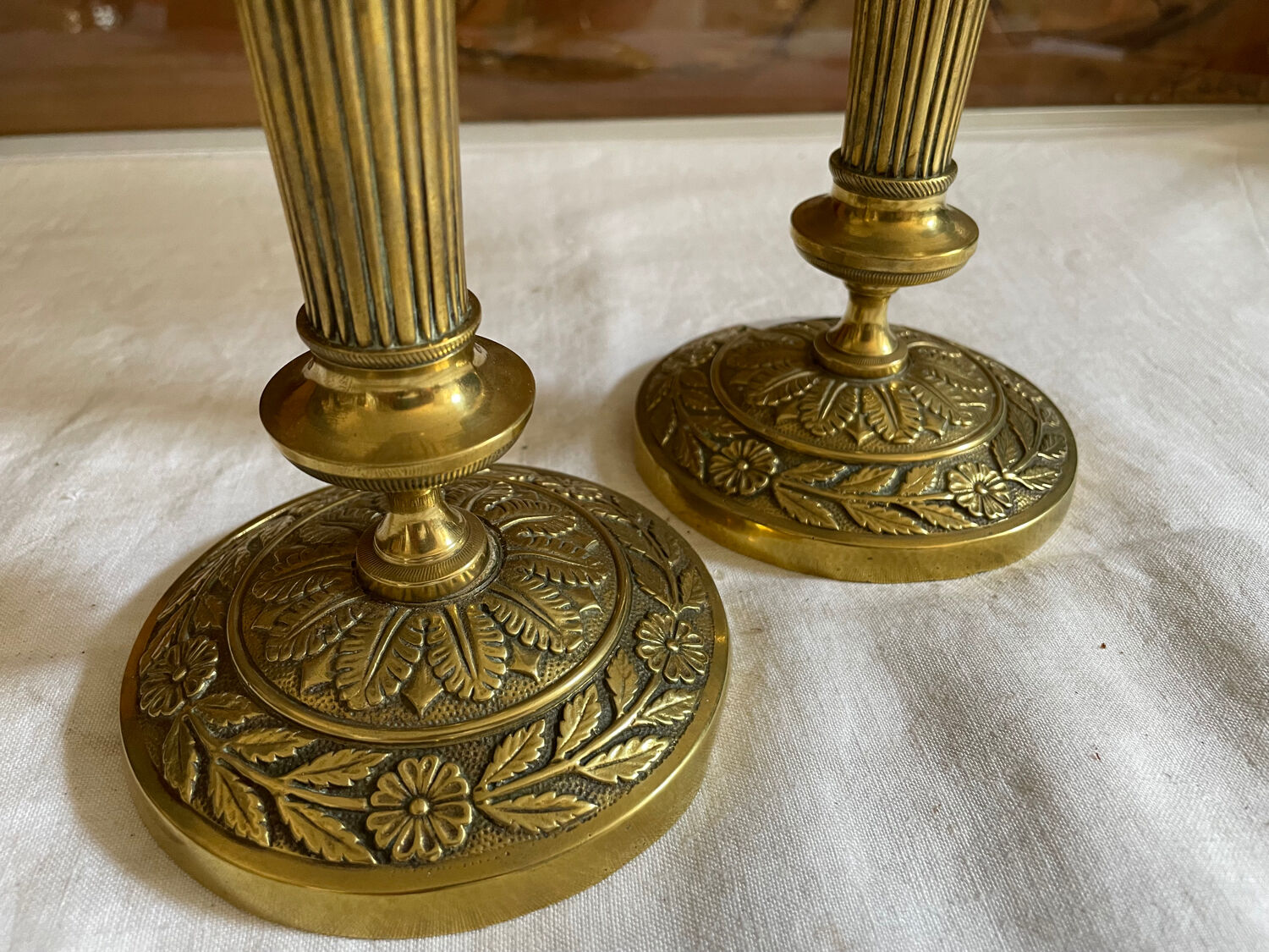 Golden candlesticks