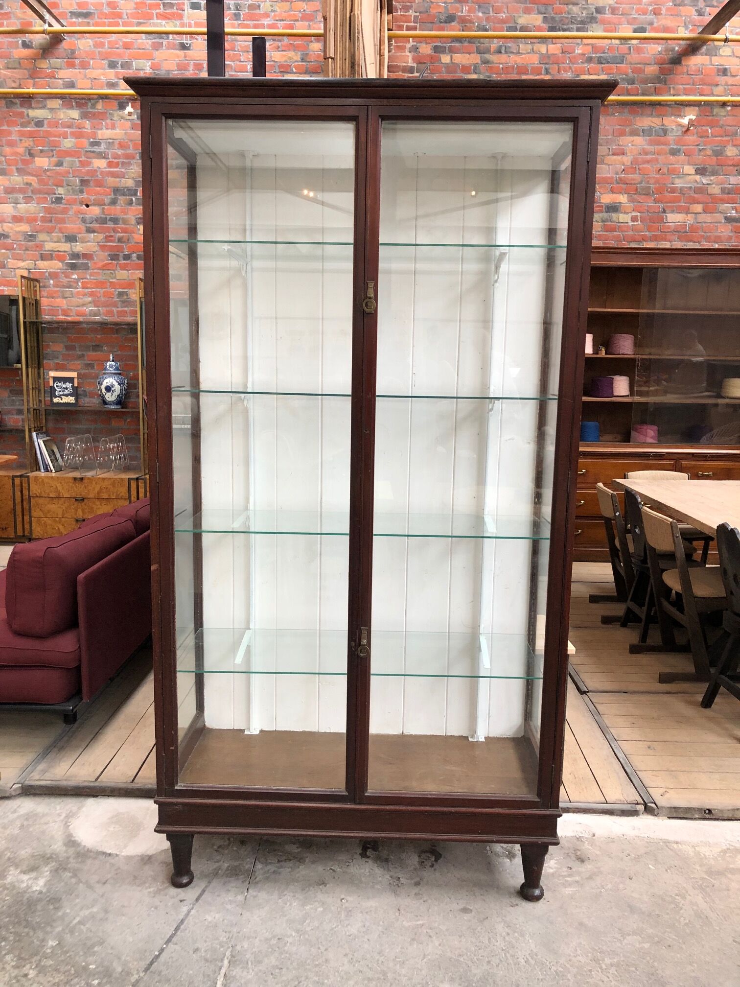 Former museum showcase