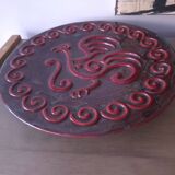 Ceramique annees 50's decor d'oiseau