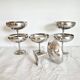 Coupes à glace ou sorbet, lot de 6  ,en inox 18/10 , années 70
