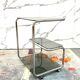 Food Trolley with Triple Shelf in Steel, 1970