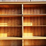 Pine bookcase (251 x 49 x height 288 cm)