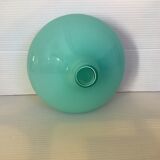 Mint green glass paste ball vase