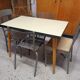 Dining table kitchen formica compass legs 50 60