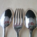 Set of 3 silver metal cutlery Apollo Baltic Model