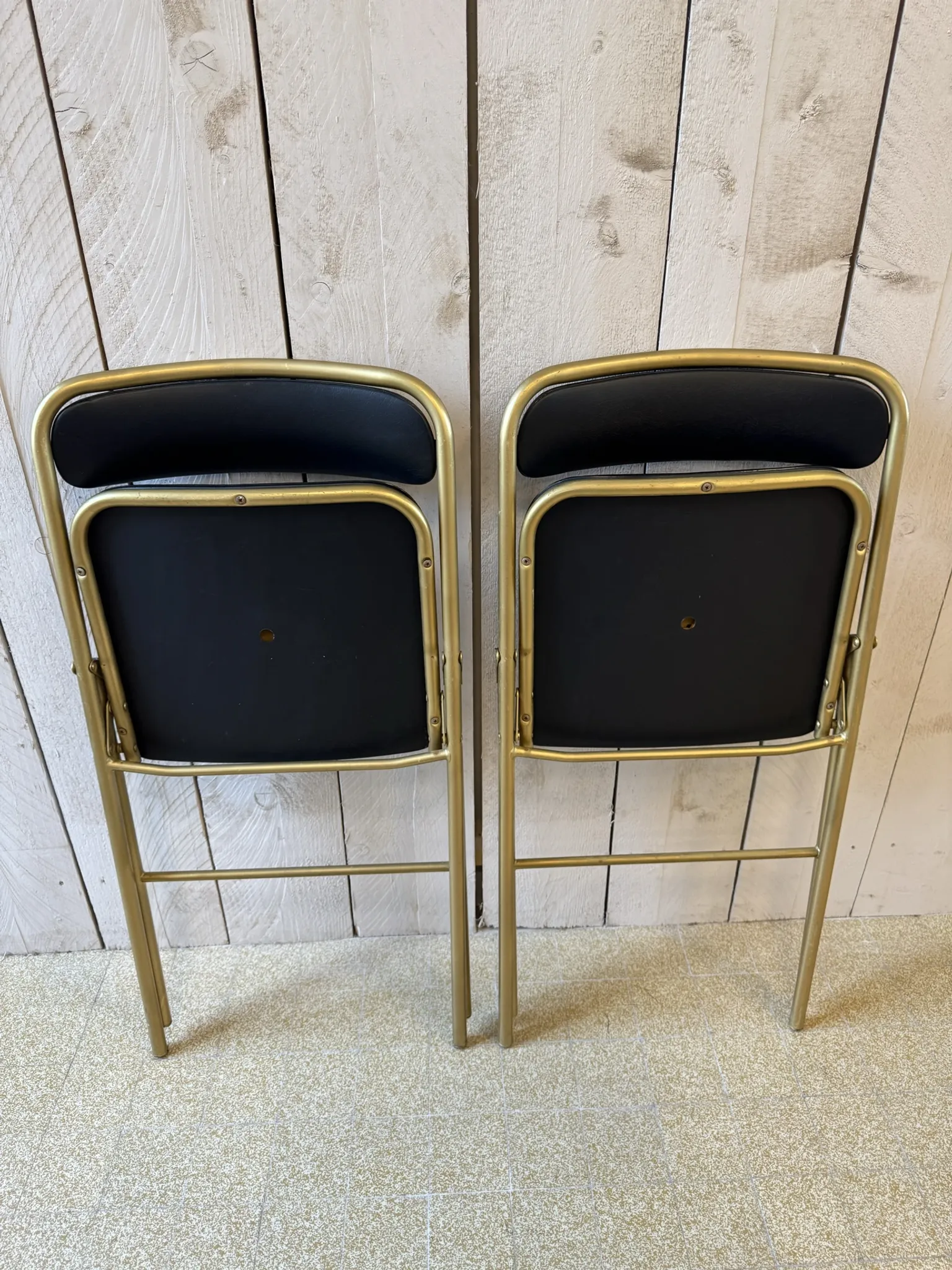 Pair of folding chairs