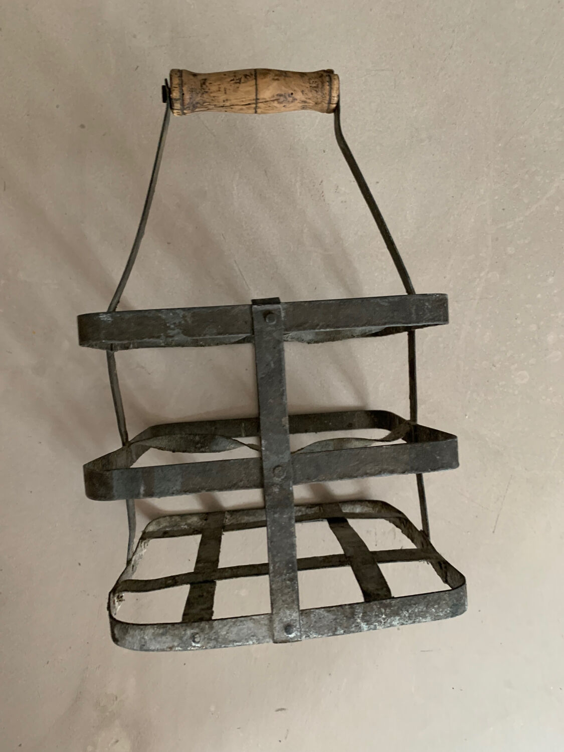 Antique bottle rack