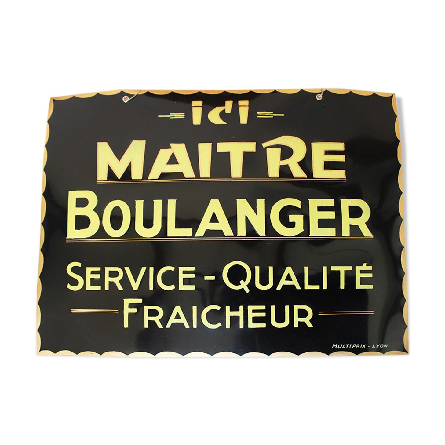 Pancarte maitre boulanger