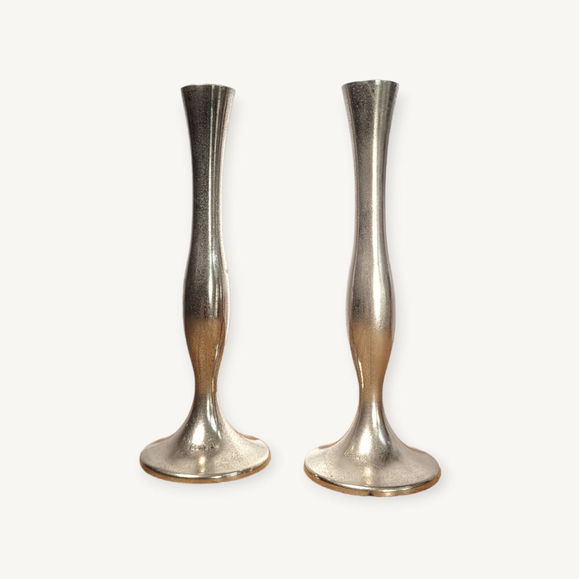 Pair of vintage Damart candlesticks or soliflores